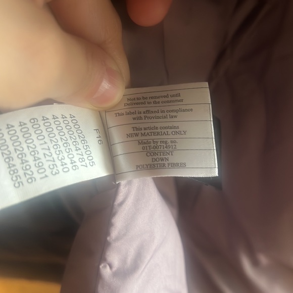 The North Face Metropolis 550 Purple Down Puffer Jacket - Picture 9 of 11